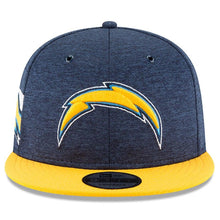 Load image into Gallery viewer, New Era Los Angeles Chargers Navy/Gold 2018 NFL Sideline Home Official 9FIFTY Snapback Adjustable Hat