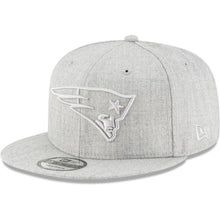 Load image into Gallery viewer, New Era New England Patriots Gray Twisted Frame 9FIFTY Adjustable Snapback Hat