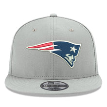 Load image into Gallery viewer, New Era New England Patriots Gray Crafted in the USA 9FIFTY Adjustable Hat