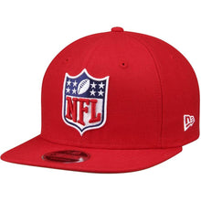 Load image into Gallery viewer, New Era NFL Shield Logo Red Original Fit 9FIFTY Adjustable Snapback Hat