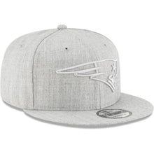 Load image into Gallery viewer, New Era New England Patriots Gray Twisted Frame 9FIFTY Adjustable Snapback Hat