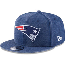 Load image into Gallery viewer, New Era New England Patriots Navy Heathered Rugged 9FIFTY Adjustable Snapback Hat