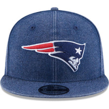 Load image into Gallery viewer, New Era New England Patriots Navy Heathered Rugged 9FIFTY Adjustable Snapback Hat