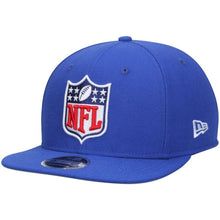 Load image into Gallery viewer, New Era NFL Shield Logo Royal Original Fit 9FIFTY Adjustable Snapback Hat