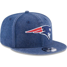 Load image into Gallery viewer, New Era New England Patriots Navy Heathered Rugged 9FIFTY Adjustable Snapback Hat