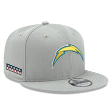 Load image into Gallery viewer, New Era Los Angeles Chargers Gray Crafted in the USA 9FIFTY Adjustable Hat