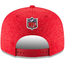 Load image into Gallery viewer, New Era Kansas City Chiefs Red/Heather Gray 2018 NFL Sideline Road Official 9FIFTY Snapback Adjustable Hat