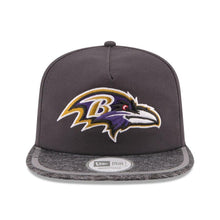 Load image into Gallery viewer, New Era Baltimore Ravens Gray On Field Training Camp A-Frame Adjustable Hat