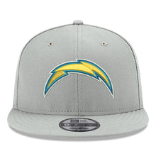 Load image into Gallery viewer, New Era Los Angeles Chargers Gray Crafted in the USA 9FIFTY Adjustable Hat