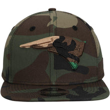 Load image into Gallery viewer, New Era New England Patriots Tonal Woodland Camo Capped 9FIFTY Adjustable Hat