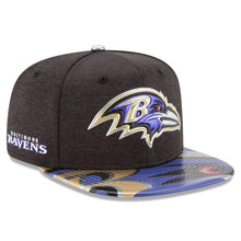 Load image into Gallery viewer, New Era Baltimore Ravens 2017 NFL Draft On Stage Original Fit 9FIFTY Snapback Adjustable Hat