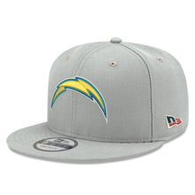 Load image into Gallery viewer, New Era Los Angeles Chargers Gray Crafted in the USA 9FIFTY Adjustable Hat