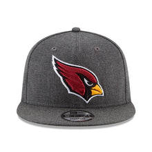 Load image into Gallery viewer, New Era Arizona Cardinals Heather Gray Crafted in the USA 9FIFTY Snapback Adjustable Hat