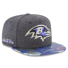 Load image into Gallery viewer, New Era Baltimore Ravens Graphite NFL Spotlight Original Fit 9FIFTY Snapback Adjustable Hat