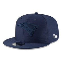 Load image into Gallery viewer, New Era New England Patriots Navy 2018 NFL Sideline Color Rush Official 9FIFTY Snapback Adjustable Hat
