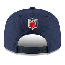 Load image into Gallery viewer, New Era New England Patriots Navy 2018 NFL Sideline Color Rush Official 9FIFTY Snapback Adjustable Hat