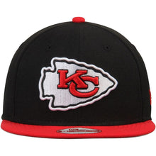 Load image into Gallery viewer, New Era Black Kansas City Chiefs Southside Snap Original Fit 9FIFTY Adjustable Snapback Hat