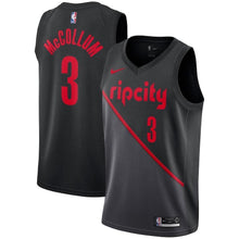 Load image into Gallery viewer, C.J. McCollum Portland Trail Blazers Black Swingman City Edition Jersey 2018 - 2019