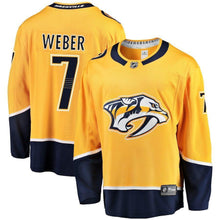 Load image into Gallery viewer, Yannick Weber Nashville Predators Player Swingman Jersey