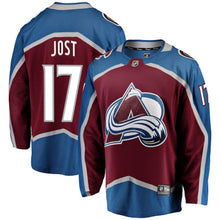 Load image into Gallery viewer, Tyson Jost Colorado Avalanche Player Swingman Jersey