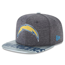 Load image into Gallery viewer, New Era Los Angeles Chargers Graphite NFL Spotlight Original Fit 9FIFTY Snapback Adjustable Hat