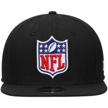 Load image into Gallery viewer, New Era NFL Shield Logo Black Original Fit 9FIFTY Adjustable Snapback Hat
