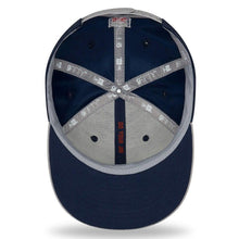 Load image into Gallery viewer, New Era New England Patriots Navy/Heather Gray 2018 NFL Sideline Road Official 9FIFTY Snapback Adjustable Hat
