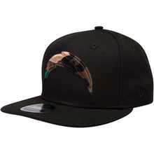 Load image into Gallery viewer, New Era Los Angeles Chargers Black Camo Capped 9FIFTY Adjustable Hat