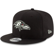 Load image into Gallery viewer, New Era Baltimore Ravens Black B-Dub 9FIFTY Adjustable Hat