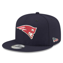 Load image into Gallery viewer, New Era New England Patriots Navy Crafted in the USA 9FIFTY Adjustable Hat
