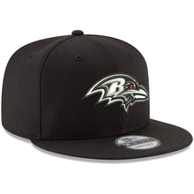 Load image into Gallery viewer, New Era Baltimore Ravens Black B-Dub 9FIFTY Adjustable Hat