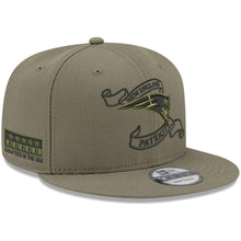 Load image into Gallery viewer, New Era New England Patriots Olive Crafted in the USA 9FIFTY Adjustable Hat