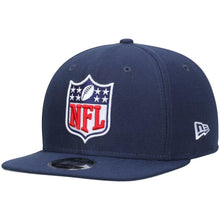 Load image into Gallery viewer, New Era NFL Shield Logo Navy Original Fit 9FIFTY Adjustable Snapback Hat