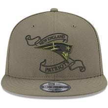 Load image into Gallery viewer, New Era New England Patriots Olive Crafted in the USA 9FIFTY Adjustable Hat