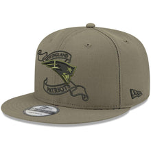 Load image into Gallery viewer, New Era New England Patriots Olive Crafted in the USA 9FIFTY Adjustable Hat