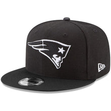Load image into Gallery viewer, New Era New England Patriots Black B-Dub 9FIFTY Adjustable Hat