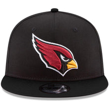 Load image into Gallery viewer, New Era Arizona Cardinals Black Basic 9FIFTY Adjustable Snapback Hat