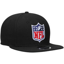 Load image into Gallery viewer, New Era NFL Shield Logo Black Original Fit 9FIFTY Adjustable Snapback Hat