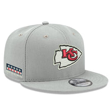 Load image into Gallery viewer, New Era Kansas City Chiefs Gray Crafted in the USA 9FIFTY Adjustable Hat