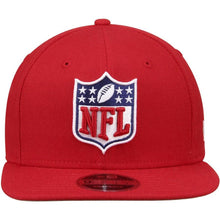 Load image into Gallery viewer, New Era NFL Shield Logo Red Original Fit 9FIFTY Adjustable Snapback Hat
