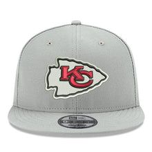Load image into Gallery viewer, New Era Kansas City Chiefs Gray Crafted in the USA 9FIFTY Adjustable Hat