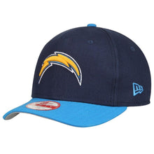 Load image into Gallery viewer, New Era Los Angeles Chargers Navy/Powder Blue Detailed Vize Original Fit 9FIFTY Snapback Adjustable Hat
