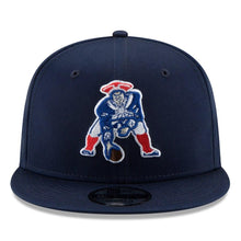 Load image into Gallery viewer, New Era New England Patriots Navy Throwback 9FIFTY Adjustable Snapback Hat