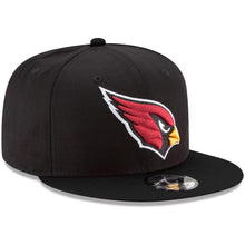 Load image into Gallery viewer, New Era Arizona Cardinals Black Basic 9FIFTY Adjustable Snapback Hat