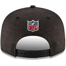 Load image into Gallery viewer, New Era Arizona Cardinals Black/Heather Gray 2018 NFL Sideline Road Official 9FIFTY Snapback Adjustable Hat