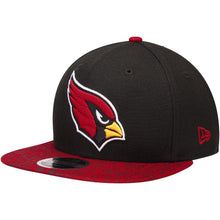 Load image into Gallery viewer, New Era Arizona Cardinals Black/Cardinal Homer 9FIFTY Adjustable Snapback Hat