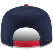 Load image into Gallery viewer, New Era New England Patriots Baycik Snapback Hat - Navy Blue/Red