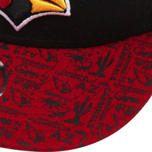 Load image into Gallery viewer, New Era Arizona Cardinals Black/Cardinal Homer 9FIFTY Adjustable Snapback Hat