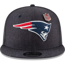 Load image into Gallery viewer, New Era New England Patriots Navy NFL Heathered Pin 9FIFTY Snapback Adjustable Hat