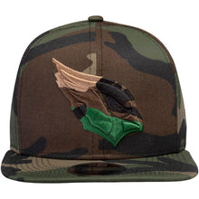 Load image into Gallery viewer, New Era Arizona Cardinals Tonal Woodland Camo Capped 9FIFTY Adjustable Hat